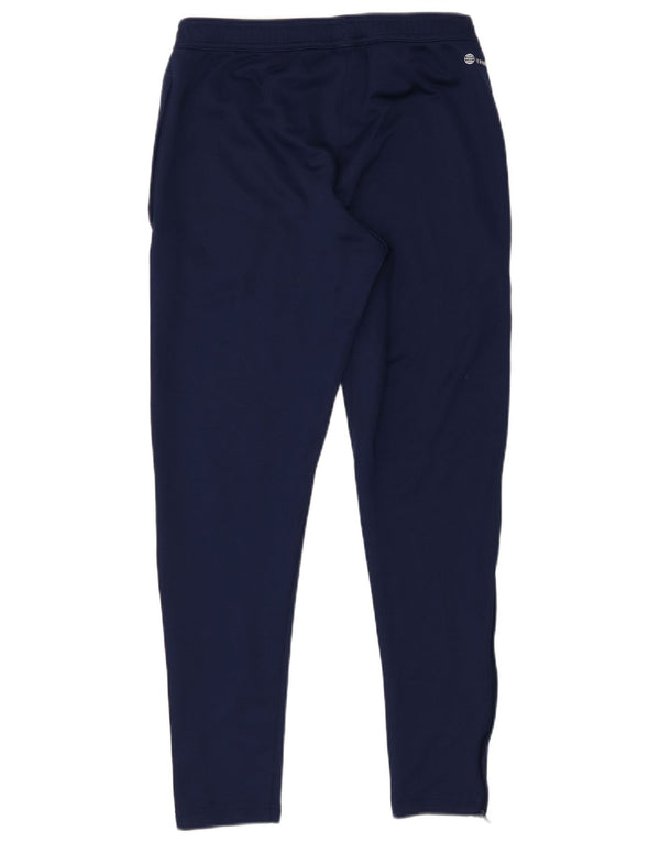 Adidas Mens Aeroready Tracksuit Trousers Medium Navy Blue Polyester