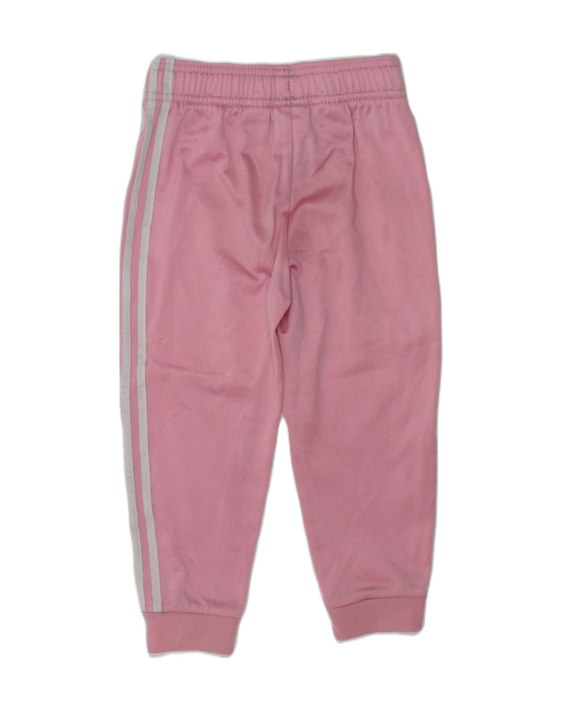 ADIDAS Girls Tracksuit Trousers Joggers 3-4 Years Pink Polyester | Vintage Adidas | Thrift | Second-Hand Adidas | Used Clothing | Messina Hembry 