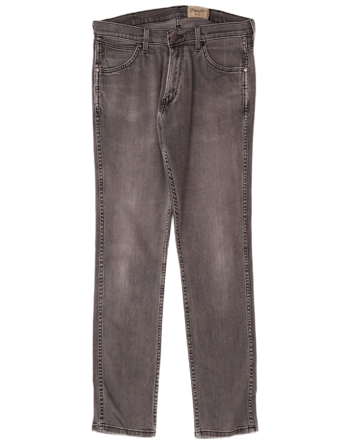Wrangler Mens Bostin Skinny Jeans W33 L32 Grey Cotton