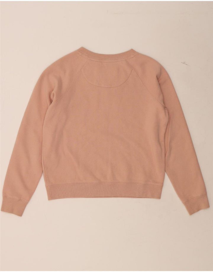 JACK WILLS Womens Oversized Crop Sweatshirt Jumper UK 8 Small  Pink Cotton Vintage Jack Wills and Second-Hand Jack Wills from Messina Hembry 