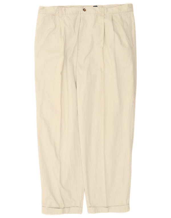 Gap Mens Pegged Chino Trousers W40 L30 Beige Cotton