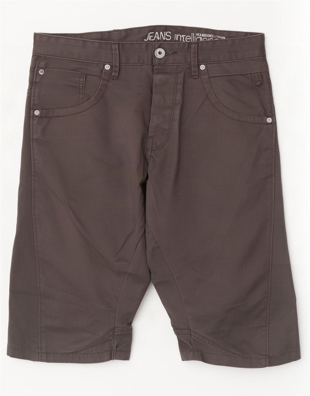 Jack & Jones Mens Casual Shorts W32 Medium Grey