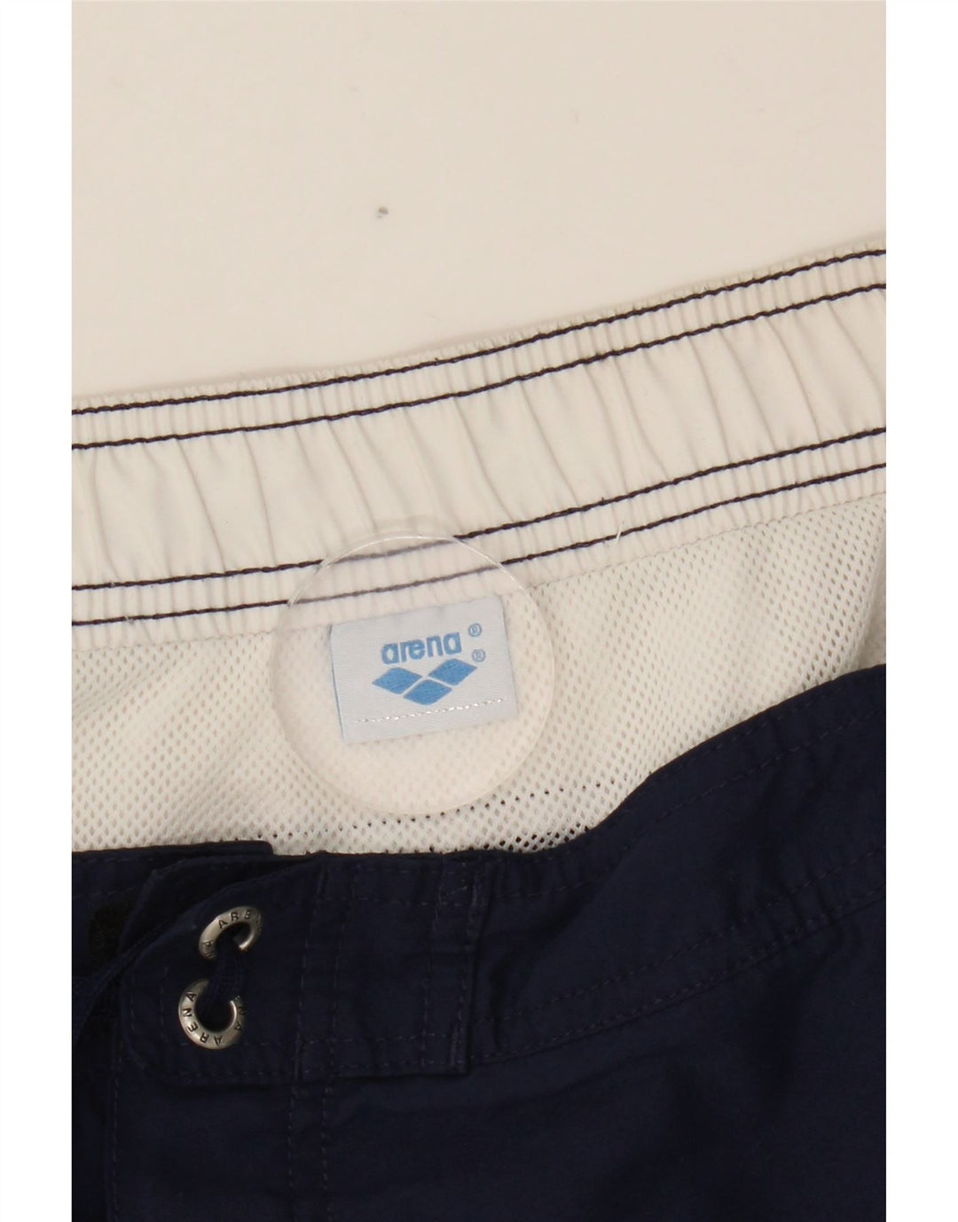Arena Mens Graphic Swimming Shorts Medium  Navy Blue Colourblock