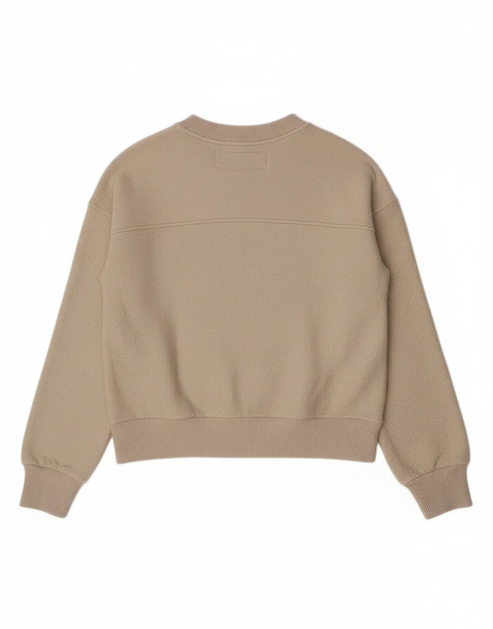 Benetton Womens Boat Neck Jumper Sweater UK 10 Small Off White Classic