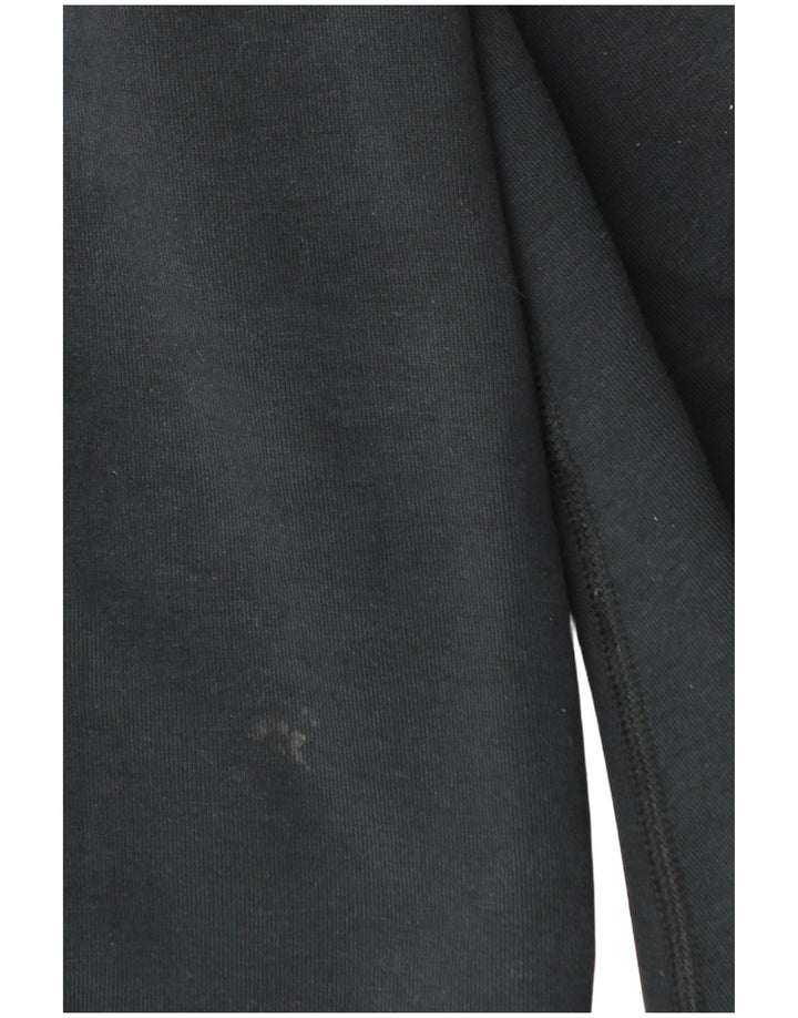 Nike Mens Zip Hoodie Sweater Medium Black Cotton
