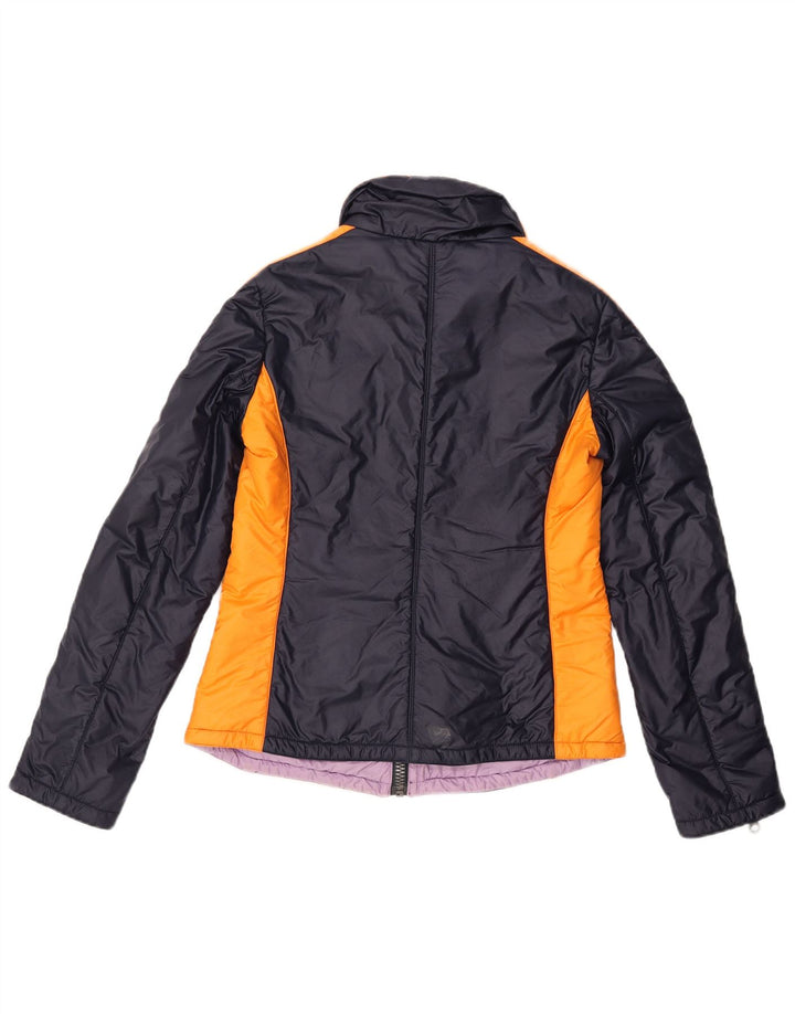 Belfe Womens Padded Jacket UK 10 Small Navy Blue Colourblock