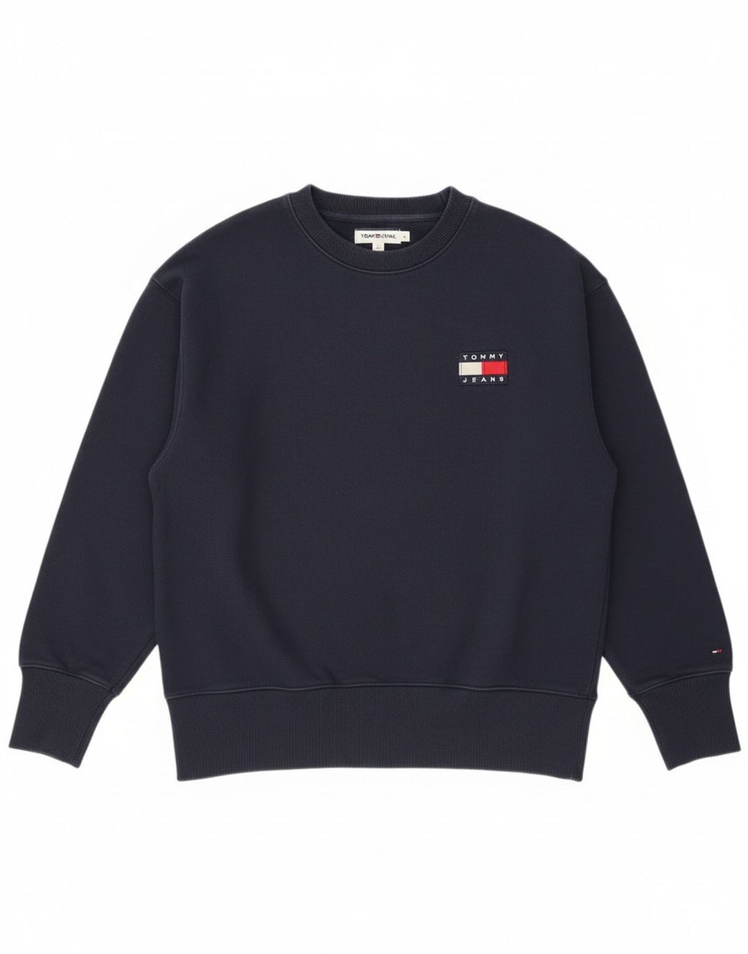 Tommy Hilfiger Mens Sweatshirt Jumper Small Navy Blue Cotton