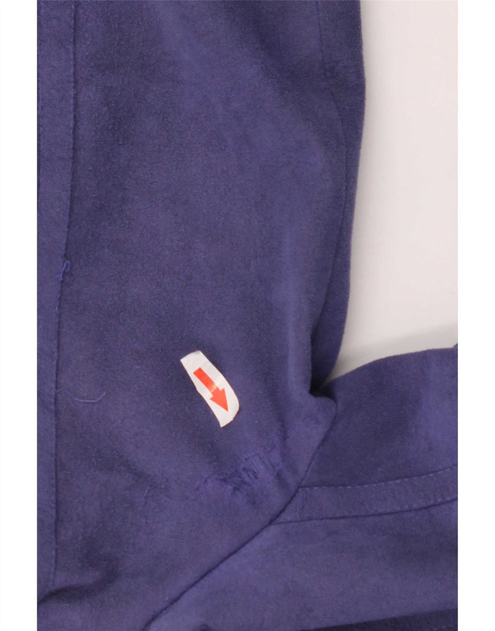 Cojana Womens Faux Suede Overcoat UK 12 Medium Purple Polyester