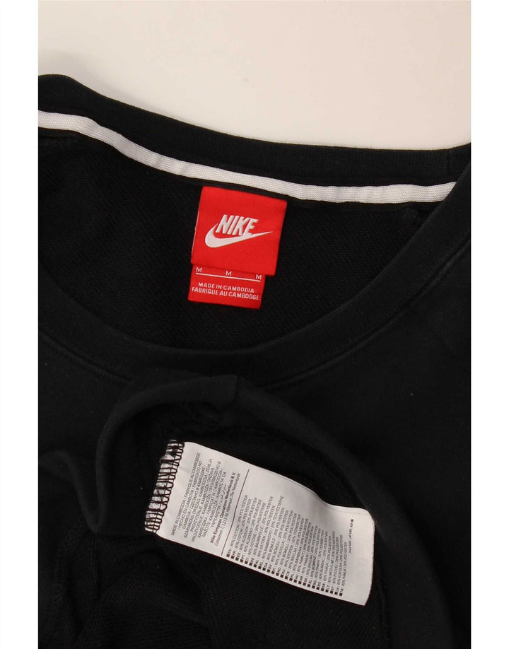 Nike Mens Sweatshirt Jumper Medium Black Cotton