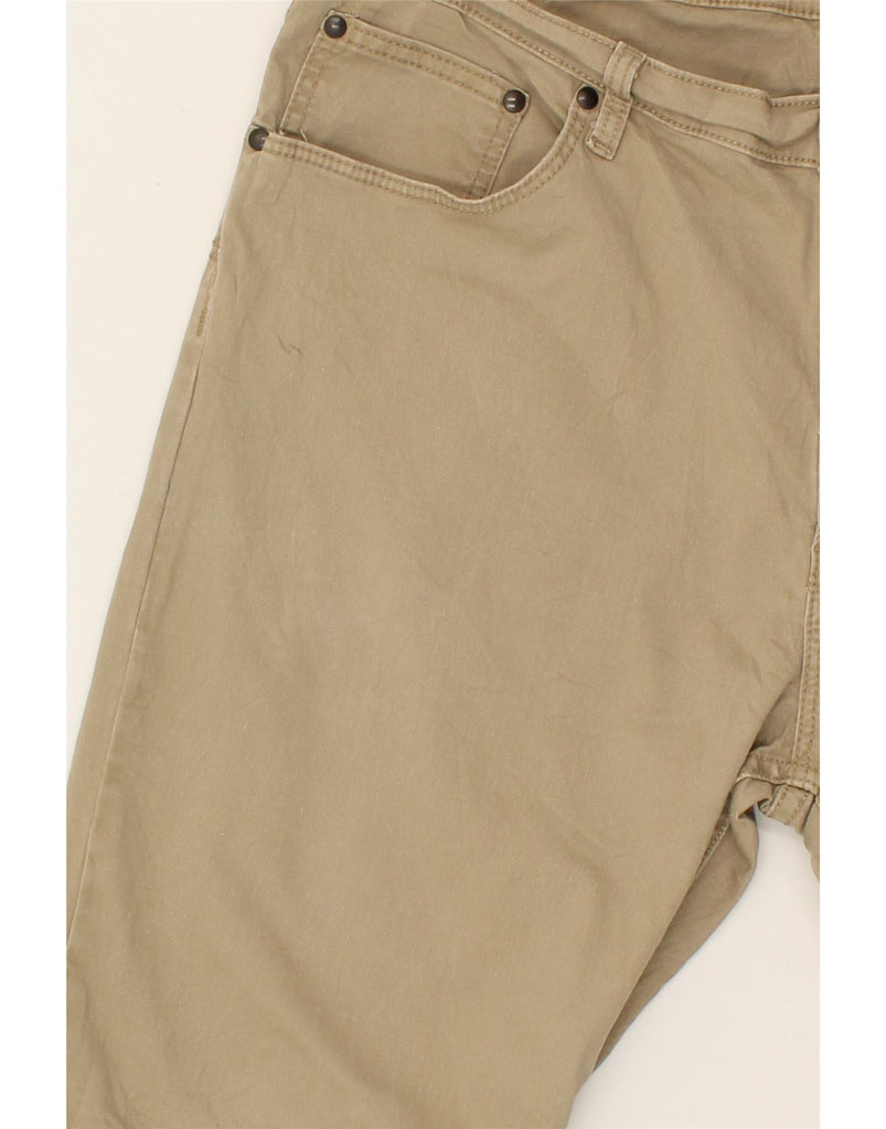 WRANGLER Mens Straight Casual Trousers W38 L30 Beige Cotton | Vintage Wrangler | Thrift | Second-Hand Wrangler | Used Clothing | Messina Hembry 