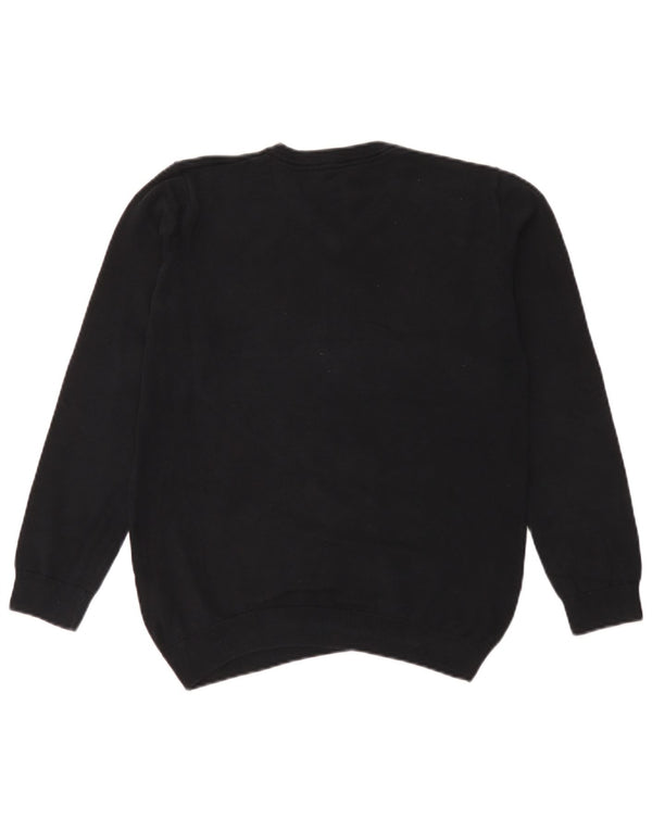 Marks & Spencer Boys V-Neck Jumper Sweater 13-14 Years Black Cotton