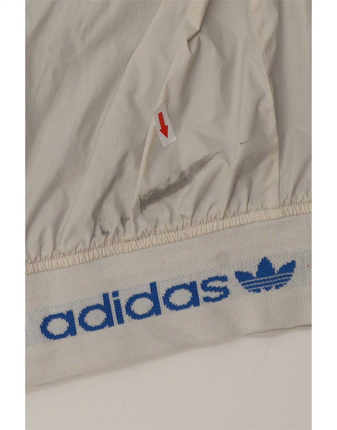 Adidas Mens Graphic Hooded Reversible Jacket UK 38 Medium White Colourblock