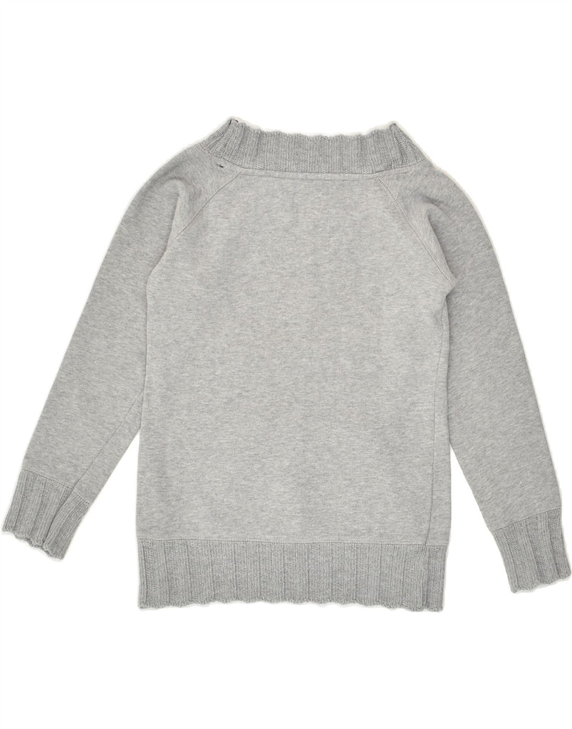 ARMANI Girls Sweatshirt Jumper 7-8 Years Grey Cotton | Vintage Armani | Thrift | Second-Hand Armani | Used Clothing | Messina Hembry 