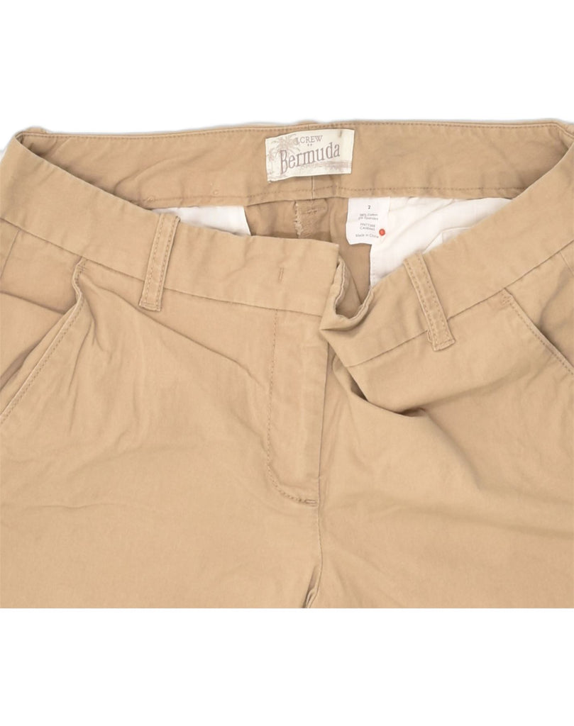 J. CREW Womens Chino Shorts US 2 XS W28 Beige Cotton | Vintage J. Crew | Thrift | Second-Hand J. Crew | Used Clothing | Messina Hembry 