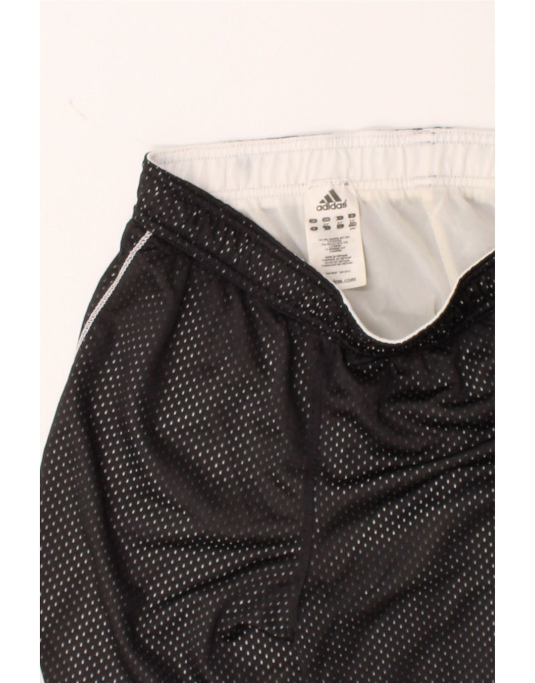 ADIDAS Womens Sport Shorts UK 10 Small Black Polyester Vintage Adidas and Second-Hand Adidas from Messina Hembry 