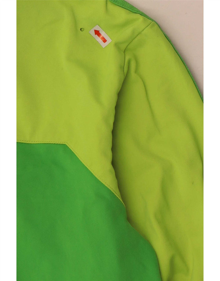 Adidas Mens Climalite Tracksuit Top Jacket Large Green Colourblock