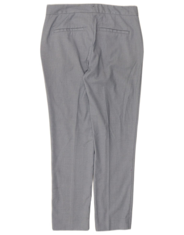 Zara Womens Slim Chino Trousers EU 36 XS W26 L26 Blue Polyester