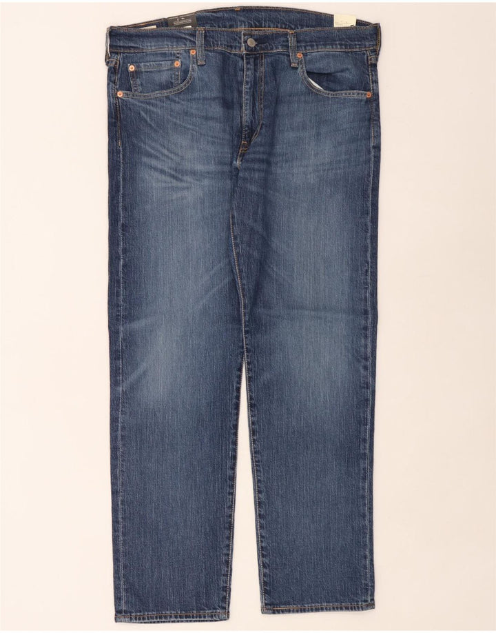 Levi's Mens 502 Tapered Jeans W36 L32 Blue Cotton