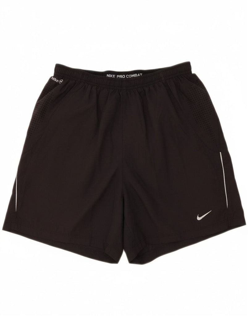 NIKE Womens Sport Shorts UK 12 Medium  Black Polyester Vintage Nike and Second-Hand Nike from Messina Hembry 
