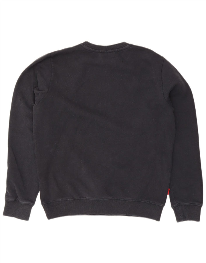 Superdry Mens Sweatshirt Jumper Large Navy Blue Cotton