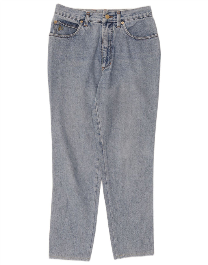 Roccobarocco Womens Tapered Jeans W28 L27 Blue Cotton