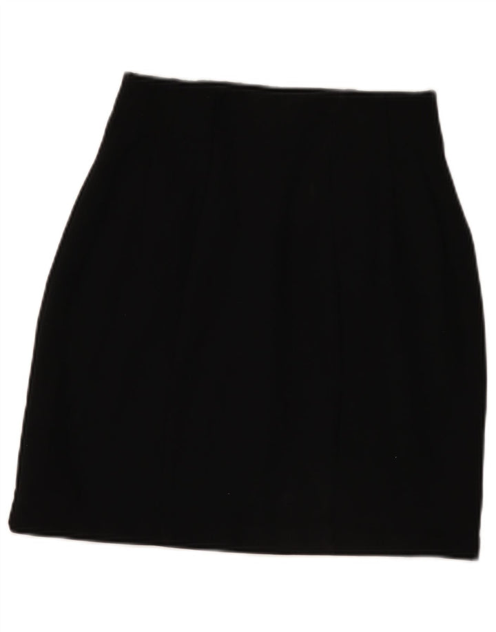 Marks & Spencer Womens A-Line Skirt UK 10 Small W27  Black Viscose