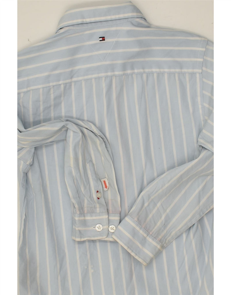 TOMMY HILFIGER Boys Shirt 5-6 Years Blue Striped Cotton | Vintage Tommy Hilfiger | Thrift | Second-Hand Tommy Hilfiger | Used Clothing | Messina Hembry 