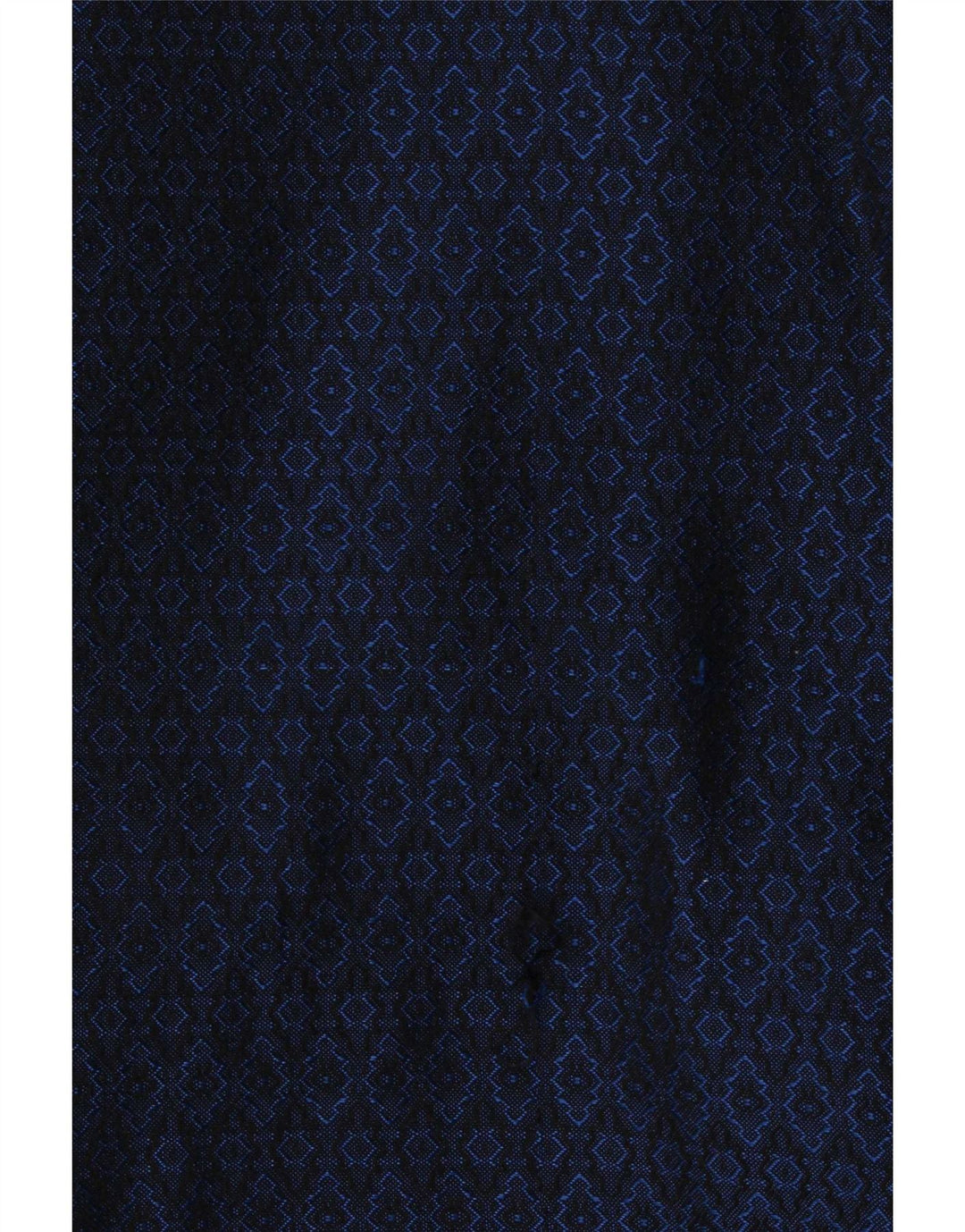 Vintage Womens Double Breasted Coat UK 16 Large Navy Blue Geometric