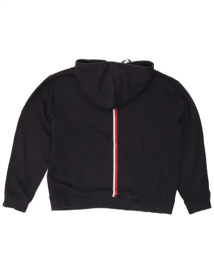 Tommy Hilfiger Womens Oversized Hoodie Jumper UK 14 Medium Navy Blue