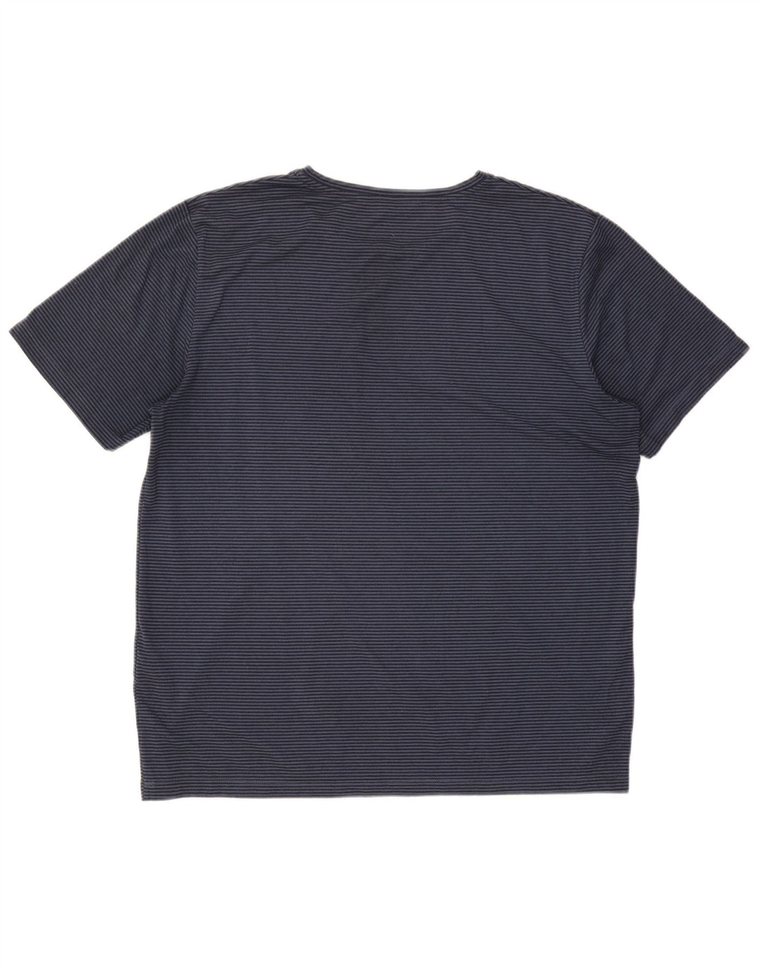 Rohan Mens T-Shirt Top Large Navy Blue Striped Polyester