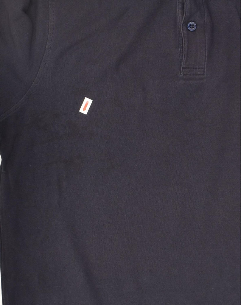 LOTTO Mens Polo Shirt Large Navy Blue Cotton | Vintage Lotto | Thrift | Second-Hand Lotto | Used Clothing | Messina Hembry 