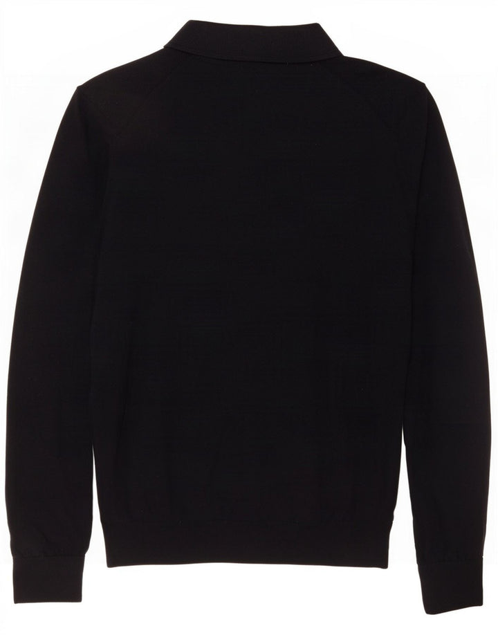 Reiss Mens Polo Neck Jumper Sweater Large Navy Blue Wool