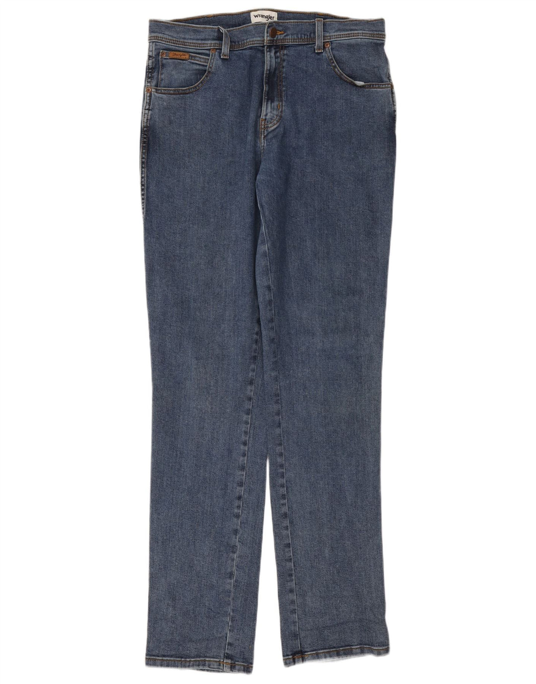 Wrangler Mens Texas Straight Jeans W36 L36 Blue Cotton