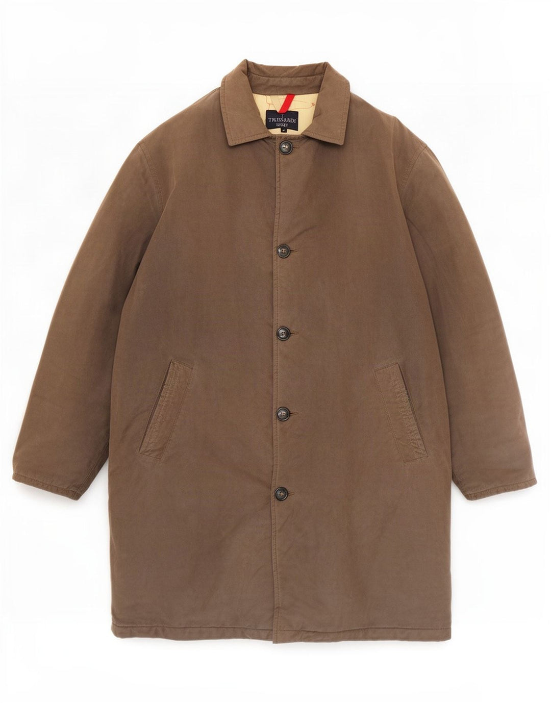 Trussardi Mens Overcoat IT 54 2XL Grey