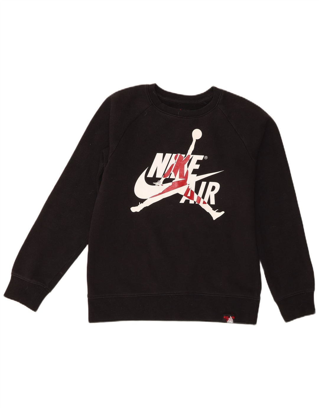 Jordan Boys Graphic Sweatshirt Jumper 12-13 Years Large Black Cotton