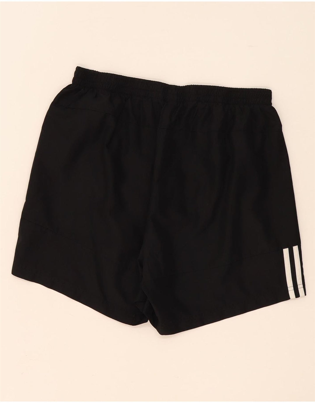 Adidas Womens Sport Shorts UK 14 Medium Black Polyester