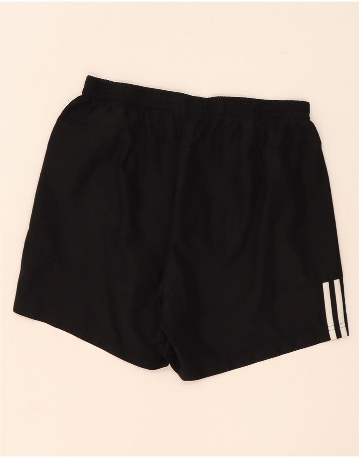 Adidas Womens Sport Shorts UK 14 Medium Black Polyester