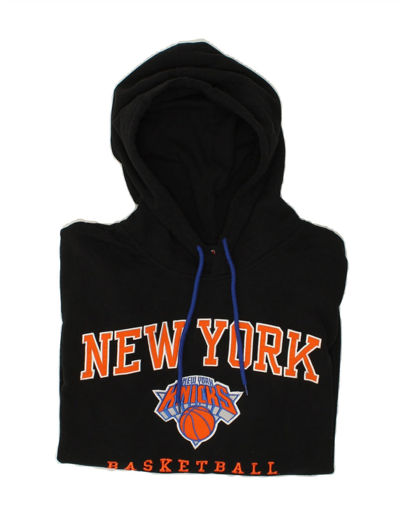 NBA Mens New York Graphic Hoodie Jumper 2XL Black Cotton | Vintage NBA | Thrift | Second-Hand NBA | Used Clothing | Messina Hembry 