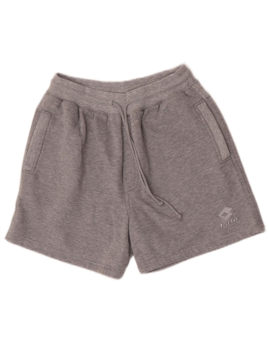 Lotto Womens Graphic Sport Shorts Small Grey Polyester Sports