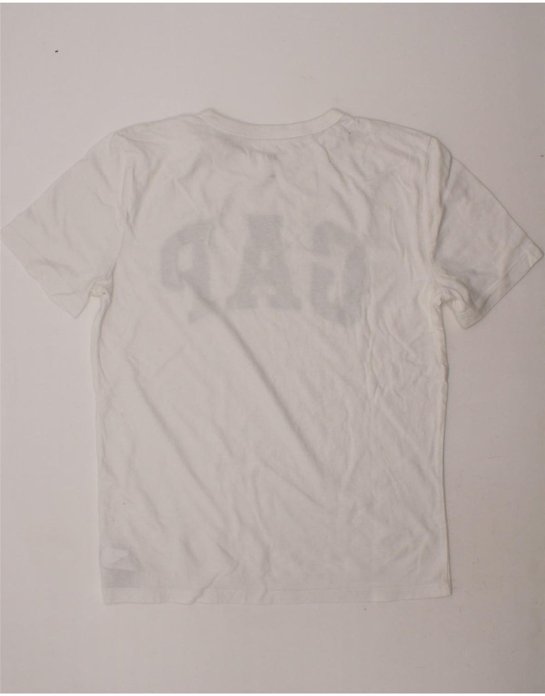 GAP Boys Graphic T-Shirt Top 10-11 Years Large White Cotton Vintage Gap and Second-Hand Gap from Messina Hembry 