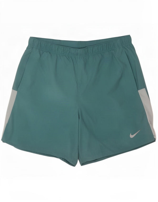 Nike Mens Dri Fit Sport Shorts Medium Blue Colourblock Polyester
