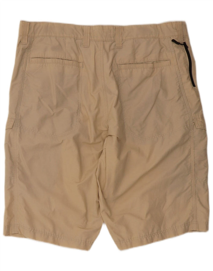 Marks & Spencer Mens Cargo Shorts W36 Large Beige Cotton