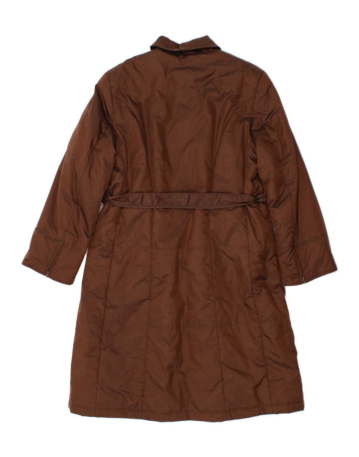 VINTAGE Womens Padded Coat IT 44 Medium Brown Polyamide Vintage Vintage and Second-Hand Vintage from Messina Hembry 