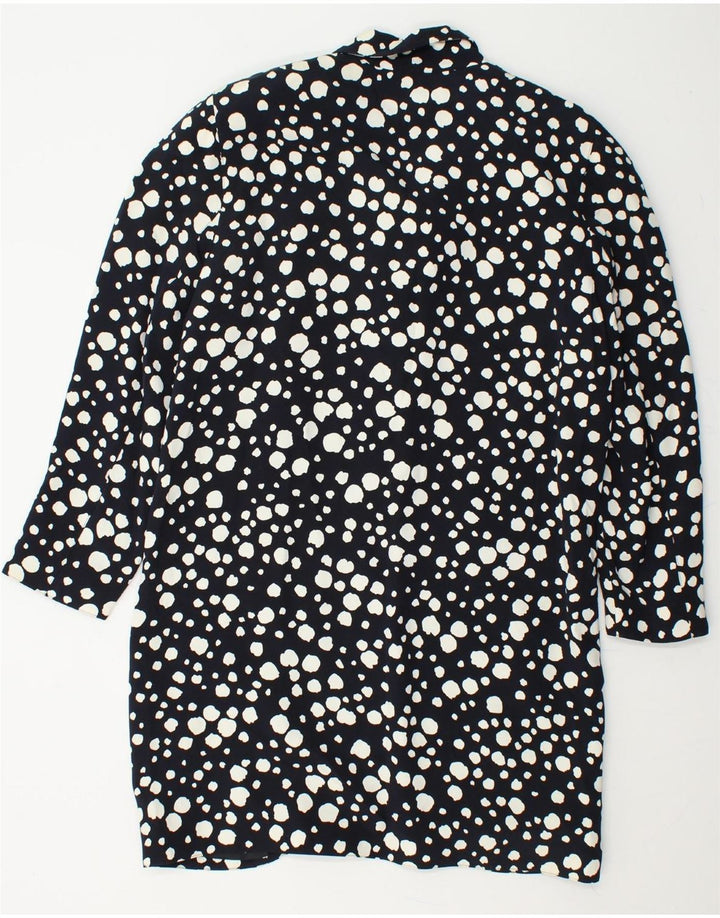 ESCADA Womens Longline Blazer Jacket IT 40 Small Navy Blue Polka Dot Vintage Escada and Second-Hand Escada from Messina Hembry 