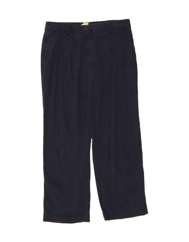 L.L.BEAN Womens Regular Chino Trousers Size 14 Large W32 L29 Navy Blue Vintage L.L.Bean and Second-Hand L.L.Bean from Messina Hembry 