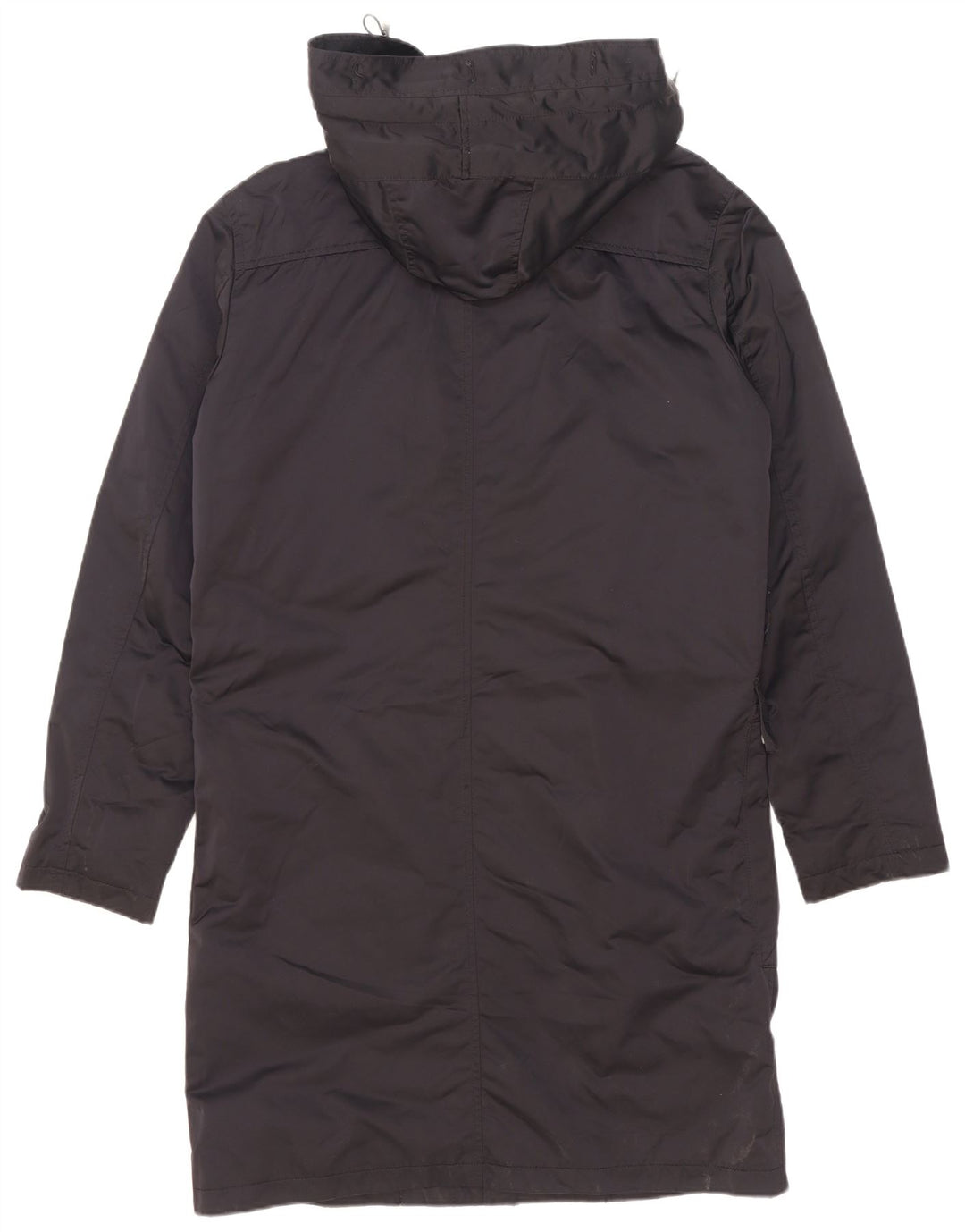 Zara Mens Hooded Padded Coat UK 38 Medium Navy Blue Polyester