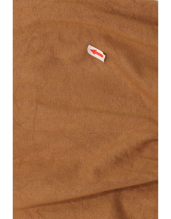 Zara Mens Boat Neck Jumper Sweater Medium Beige Viscose