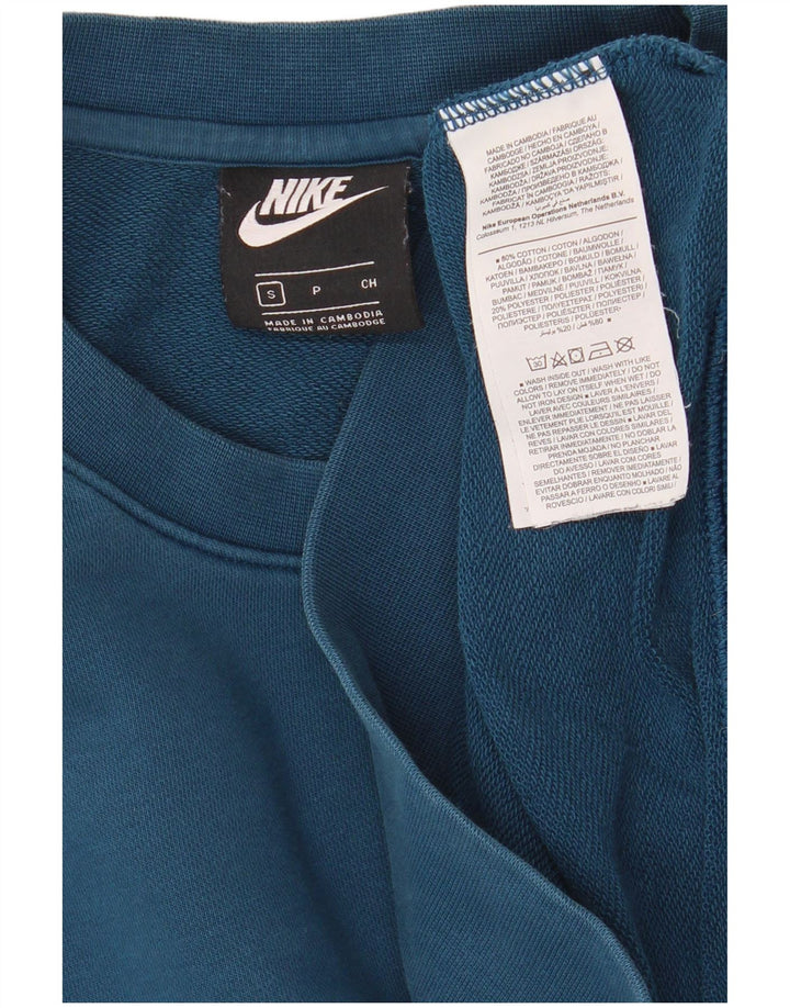 Nike Mens Sweatshirt Jumper Small Blue Cotton