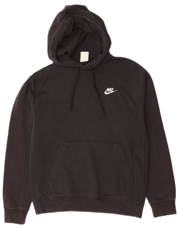 Nike Mens Hoodie Jumper Small Black Cotton