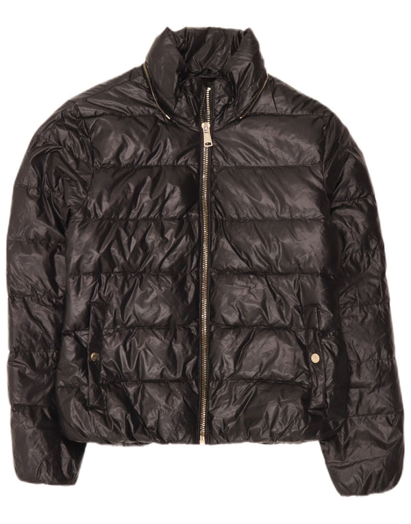 Zara Womens Padded Jacket UK 14 Large Black